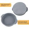 9 Inch Silicone Cake Mold Round Shape Various Baking Pan for Oven (Gray)