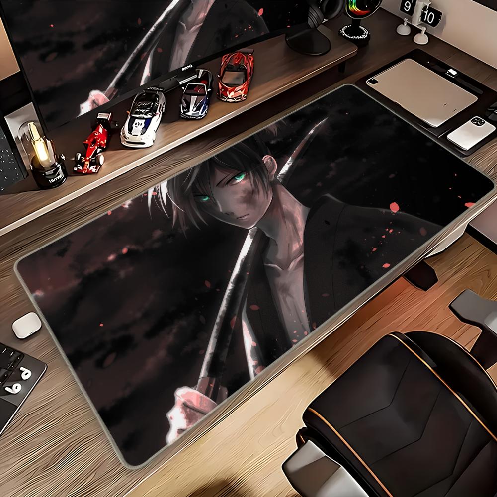 Noragami Night Fight Animation Beautiful patternsOffice Computer Desk Mat Table Big Mouse Pad Laptop Cushion Nonslip Decor
