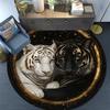 Cartoon Print Round Area Rug,Carpet Rug for Living Room Bedroom Sofa Playroom Decor,Non-slip Floor Mat