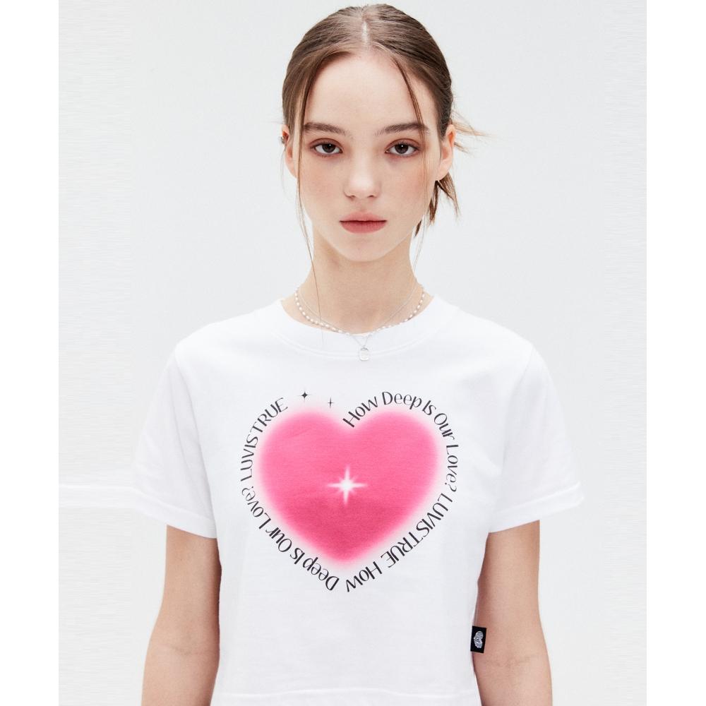 

LUV ИСТИНА SU TWINKLE CROP TEEWHITE