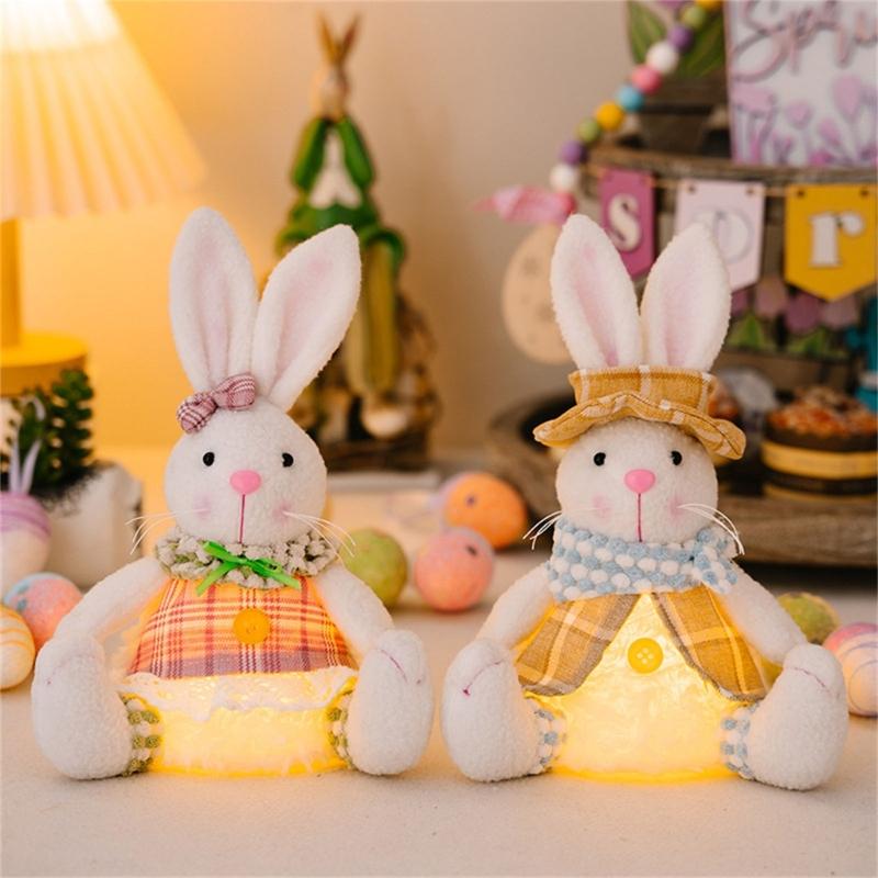 Beautiful Easter Rabbit Doll Decorative Easter Rabbit Toy Perfect for Holiday Decorationa and Window Display