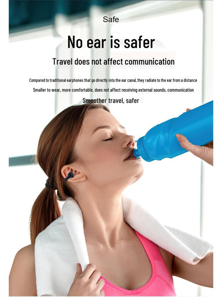 2023 FK8 Bluetooth Ear Clip Earphones with Digital Display Case - Sports Wireless