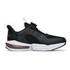 Anta Kids Rotating Buckle Shock Absorbing Wear Resistant Breathable Low Top Running Shoes Kids Running Shoes Black Silver 312225550-6