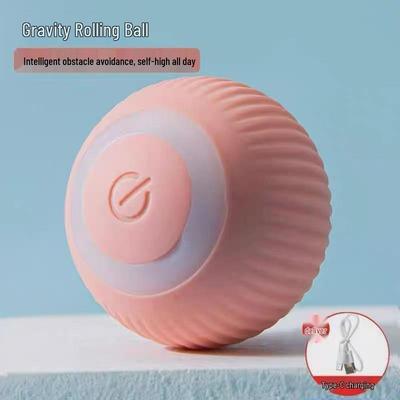 Giocattolo Elettrico Rotolante a Forma di Gatto Ricaricabile tramite USB per Gioco Autonomo e Sollievo dalla Noia