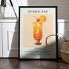 Koktejlové Umění Dekor Plakát Akvarel Retro Nápoj Tisk Minimalistický Elegantní Sofistikovaný Nástěnný Obraz pro Domácí Dekoraci