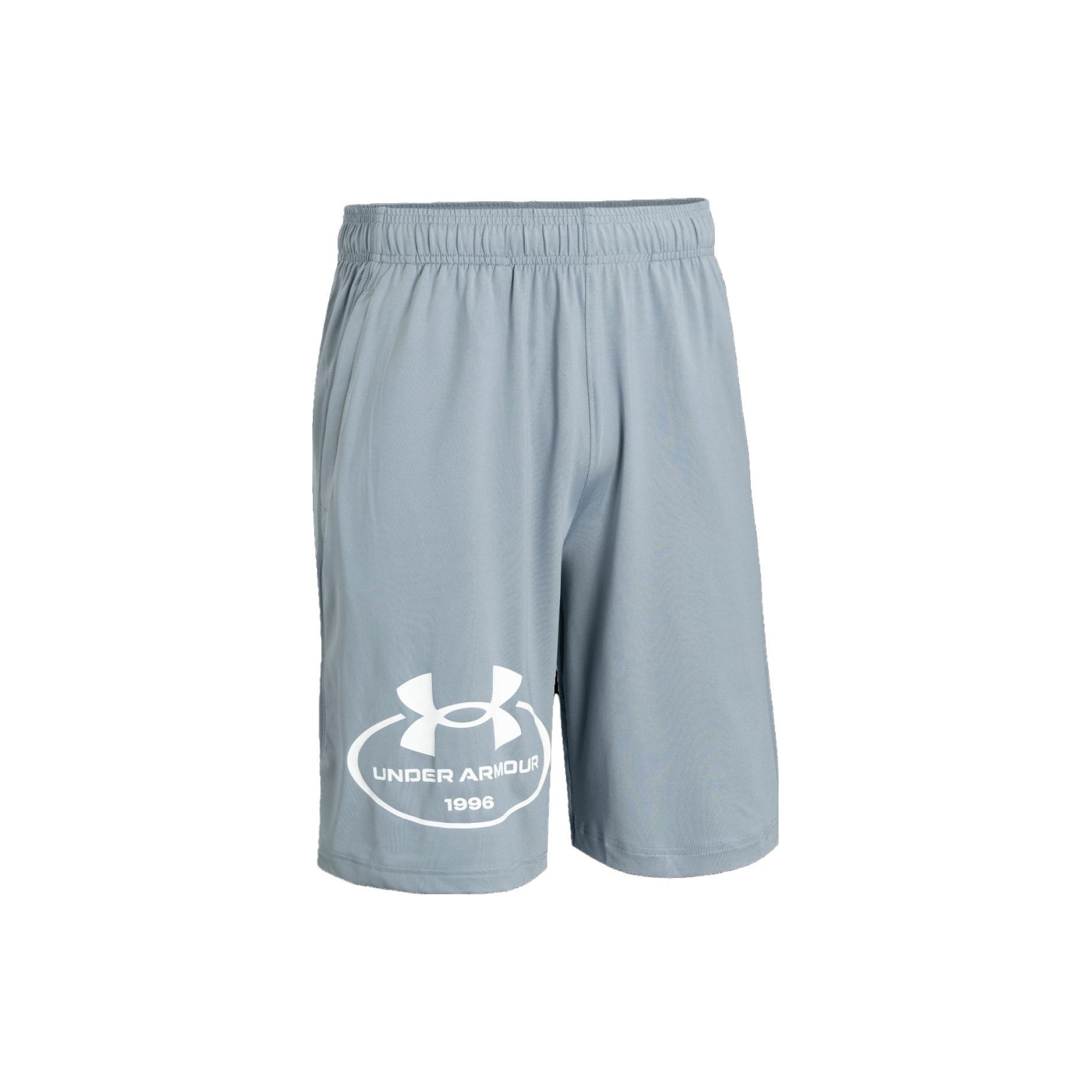 

Under Armour Мужские повседневные шорты прямого кроя с эластичной талией и принтом логотипа Raid 2.0, цвет гавани-синий 1376960-465 M