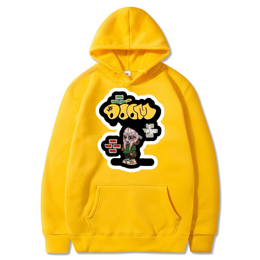 Autumn and winter new warm sportswear anime Harajuku printed pullover casual top men's and women's solid color fashion