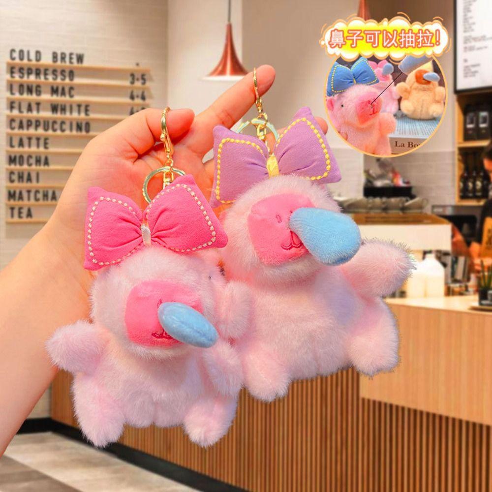 

Plush Doll Plush Key Ring Cartoon School Bag Keychain Creative Key Pendant Men Women