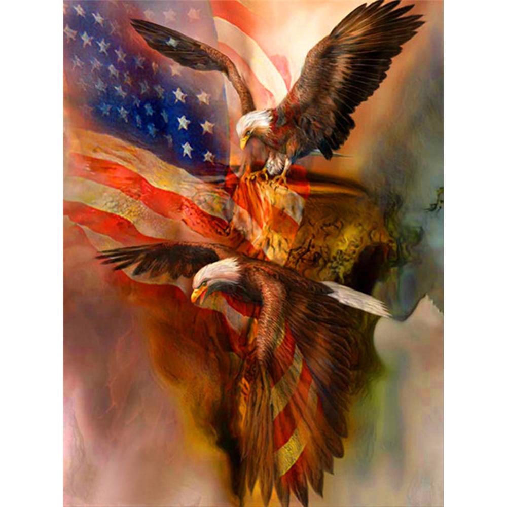 5D DIY Diamond Painting New Animal Diamond Embroidery Cross Stitch Eagle Pictures Of Rhinestones Handmade Gift