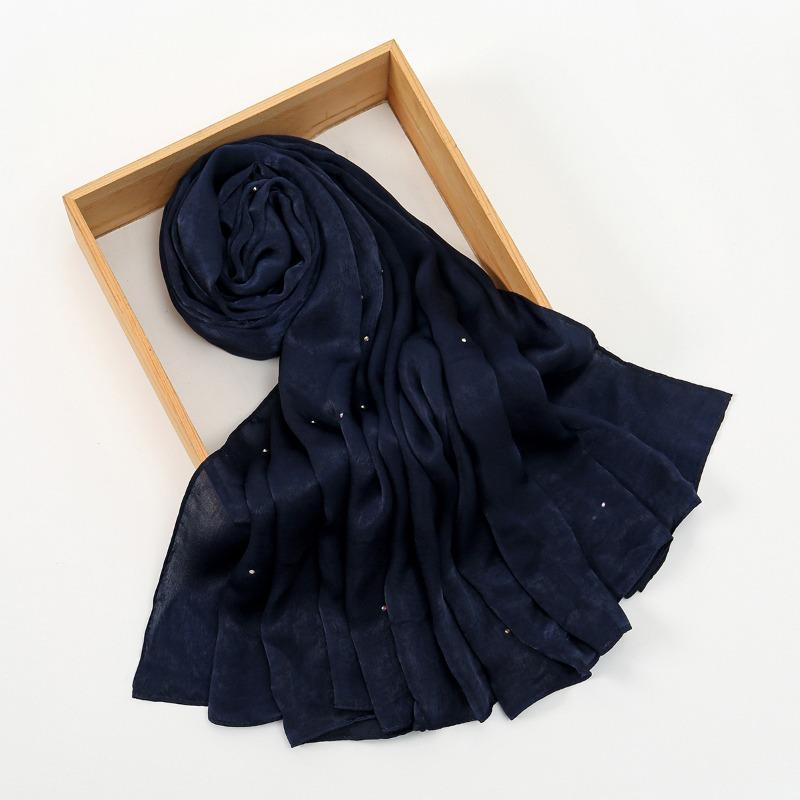 Hot-selling New Mulberry Silk Colored Diamond Versatile Women's Scarf Fashionable Long Thin Breathable Bag Head Long Scarf