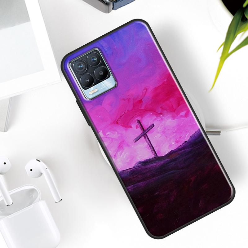 Jesus Cross Case For Realme 15 11 Pro Plus 12 13 14  C71 C75 C55 C51 C53 C25 C63 C61 C65 C67 GT6 GT7 Pro