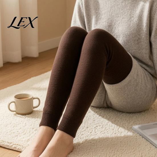 Warm Knit Gaiters for Outdoor Winter Leg Warmers Women, Over The Knee Thigh High Socks, Thermal Protectors Soft Sleeves, Thickened Plush Lined