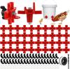 Automatic Red-Head Chicken Drinking Nipple Feeder