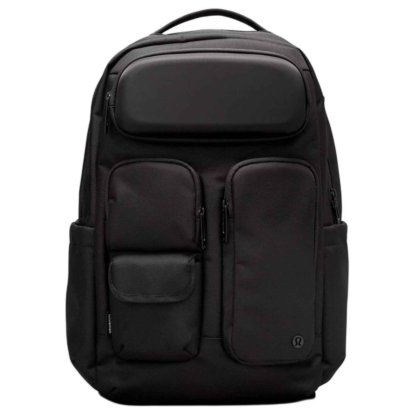 Lululemon Cruiser 23L Multi-Functional Pocket Zipper Closure Nylon Backpack Men backpack Black LM9AQ0S-0001 Black