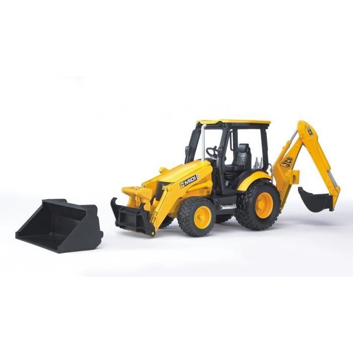 Grävlastare JCB Midi CX - BRUDER - Funktionell och Avtagbar - Gul - Pojke - 3 år och uppåt