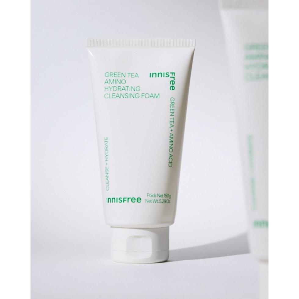 Innisfree Mousse Nettoyante Hydratante Amino-Thé Vert 150g