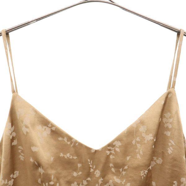 SNIDEL SWFO201036 Overall handle satin jacquard Cami one piece 1 Beige Women Used
