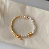 Fashion Baroque Pearl Bracelet Bracelet Ot Buckle Natural Fluid Design Bracelet Advanced Sense Small Fresh