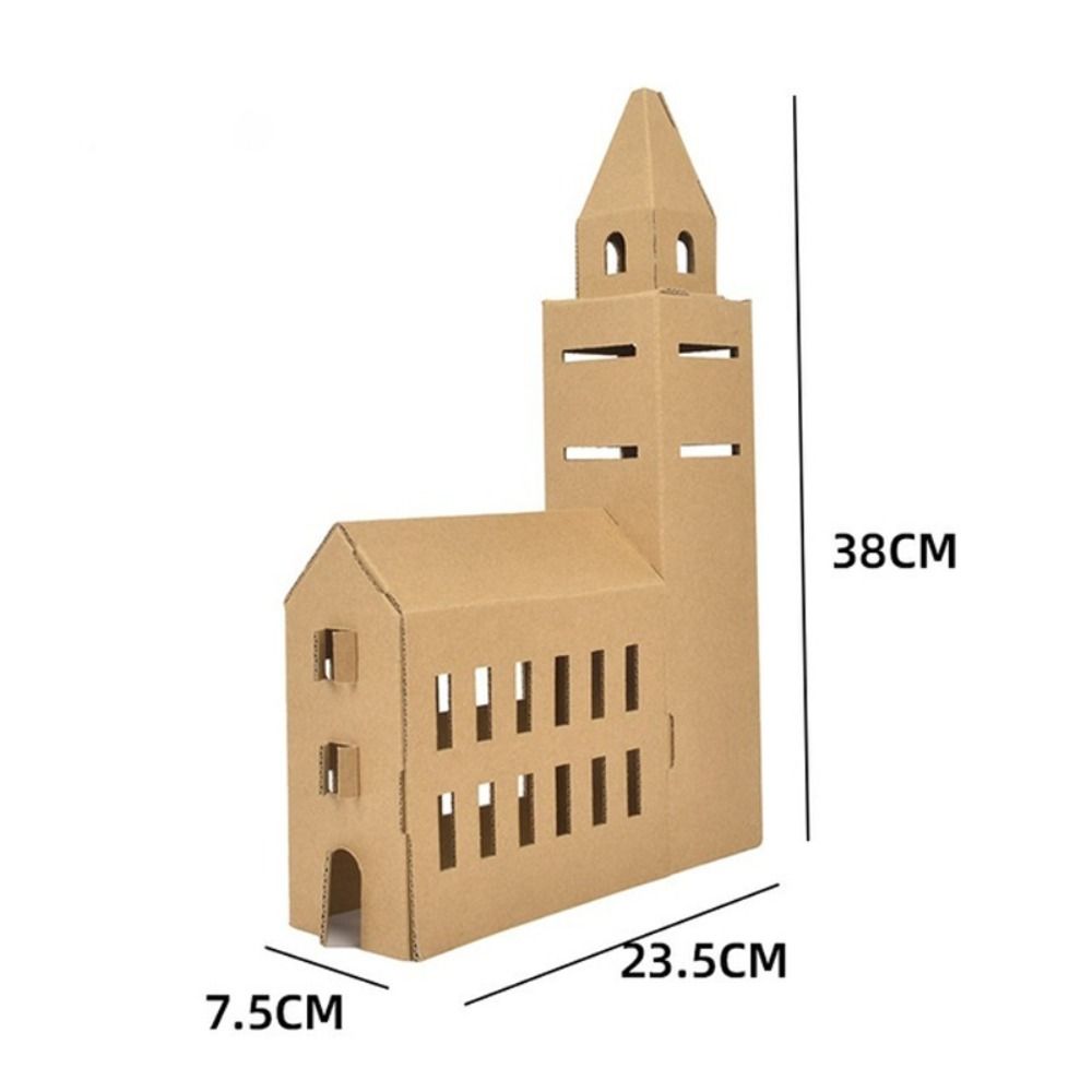 Festival Decorations Christmas Biscuit House Homemade Hut  Kindergarten Kids Gifts
