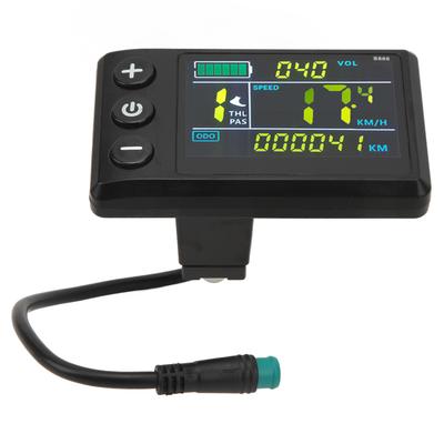 Electric Bike LCD Display Meter ABS Waterproof LCD S866 Electric Scooter Color Screen Display Control Panel for Lithium
