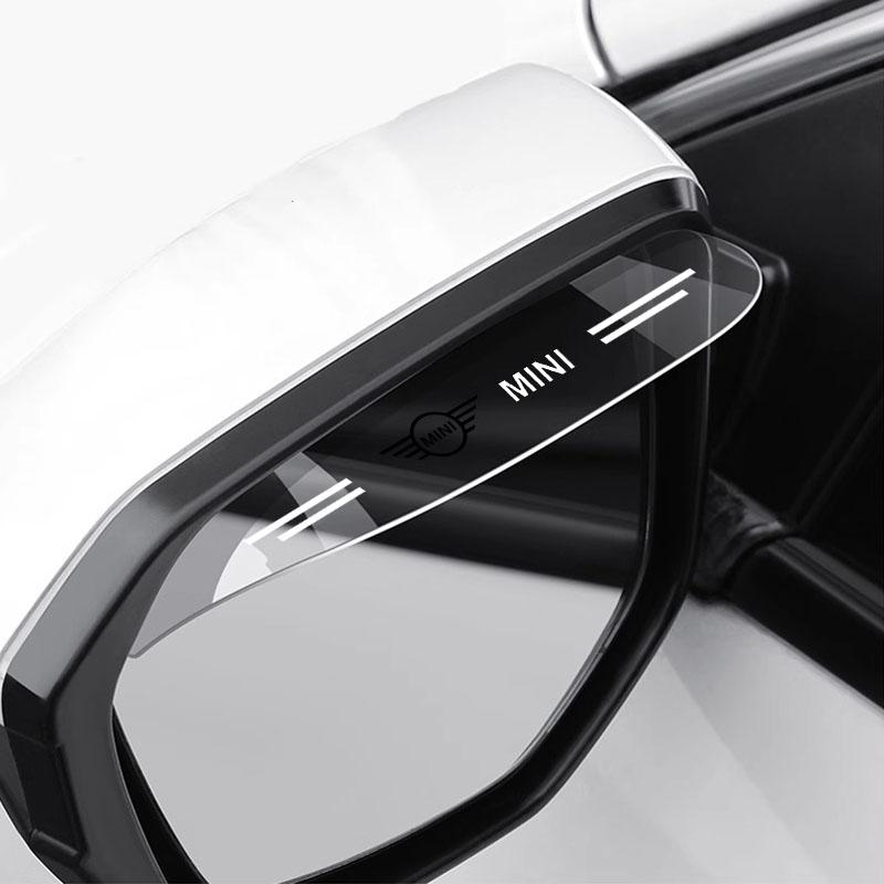 2 szt. Osłona przeciwdeszczowa na lusterko wsteczne samochodu Przezroczysta naklejka dla MINI Cooper Fridge One F56 R56 R57 R58 R59 R60 JCW Countryman Clubman