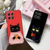 Cute Coffee Cat Matte TPU Mobile Phone Case for Honor 90 80 70 60 50 30 20 10 9 8 7 Pro S SE Lite 5G Colorful Printing Cover