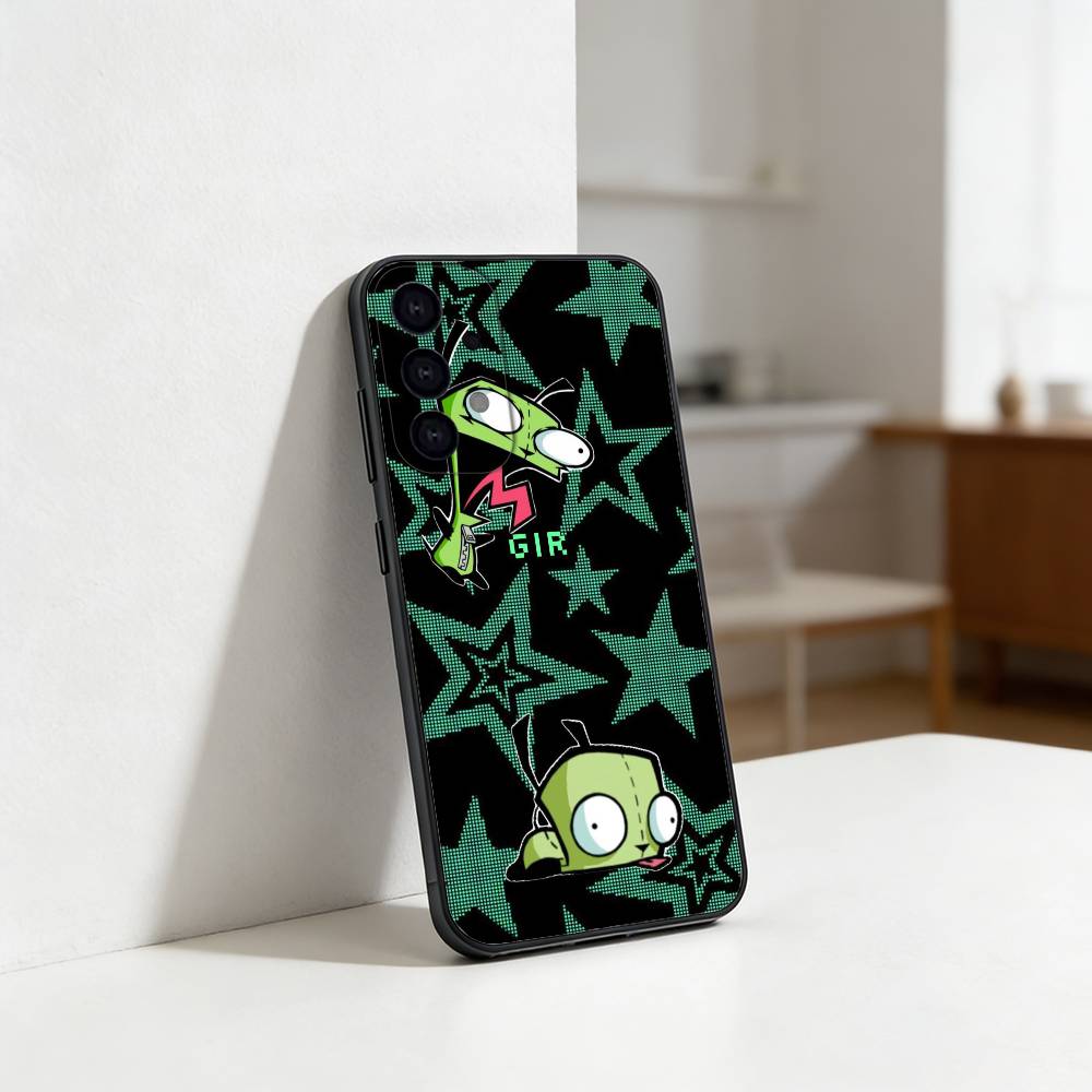 Cartoon I-Invader Zim Gir Phone Case For Samsung S25,S24,S21,S22,S23,S30,Ultra,S20,Plus,Fe,Lite Black Shell