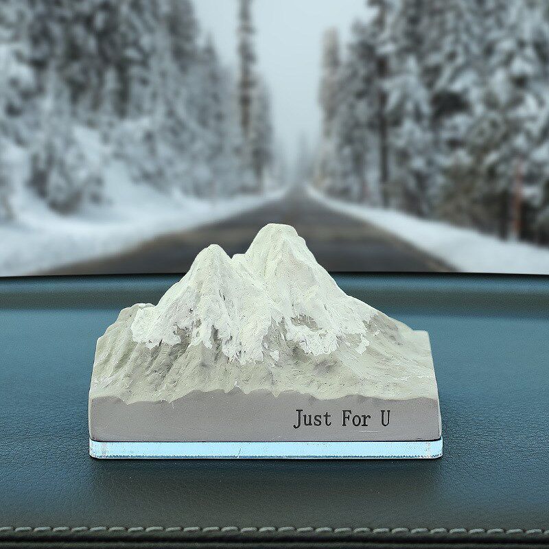 

Alps Diffusing Stone Snow Mountain New Model Car Dashboard Decoration Car Fragrance Personalized Men s Car Ornament Bear Alps [Half Covered]