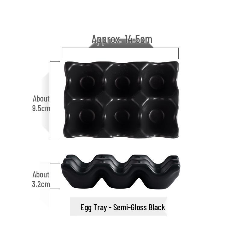 Ceramic Egg Holder Tray for Kitchen Tableware Supplies