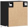 TV Wall Cabinets with LED Lighting 2 Pcs Black 41 X 31 X 45 Cm