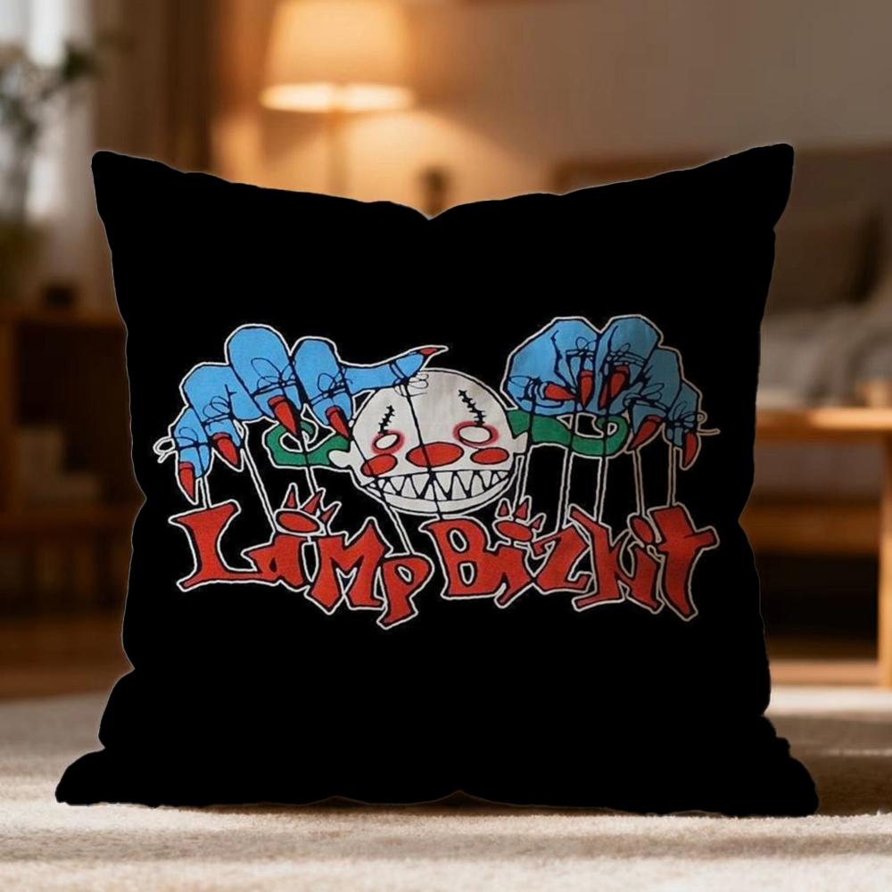 Popular LLimp Bizkiter Cushion Cover Soft Washable Pillow Case Multi-Scene for Couch Bed Travel Office Use