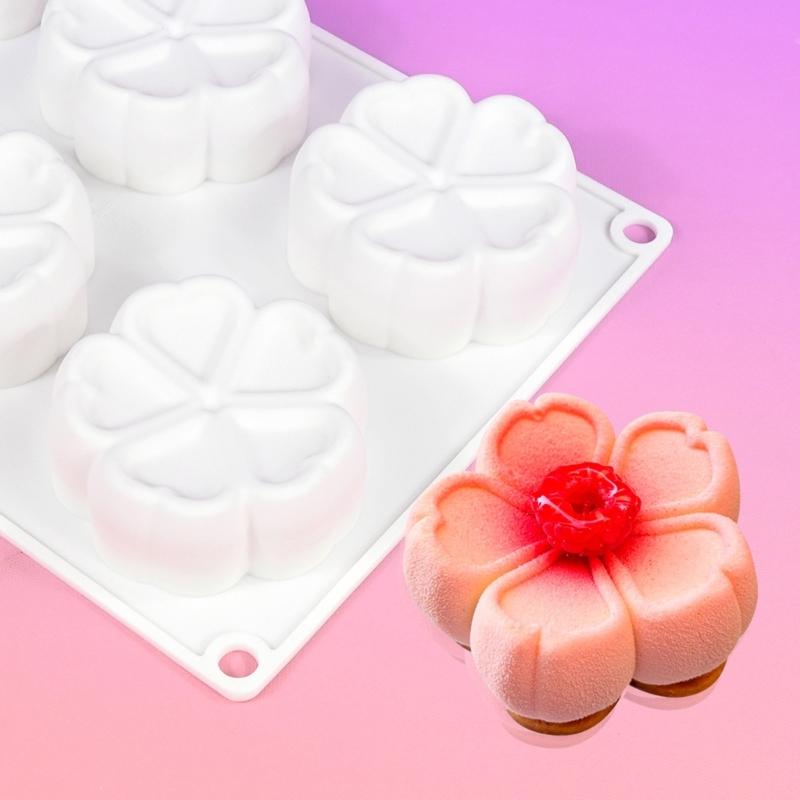Multiuse Food Grade Silicone Flower Molds Ideal For Romance Dessert DIY Crafts Holiday Celebration And Baking Accessories
