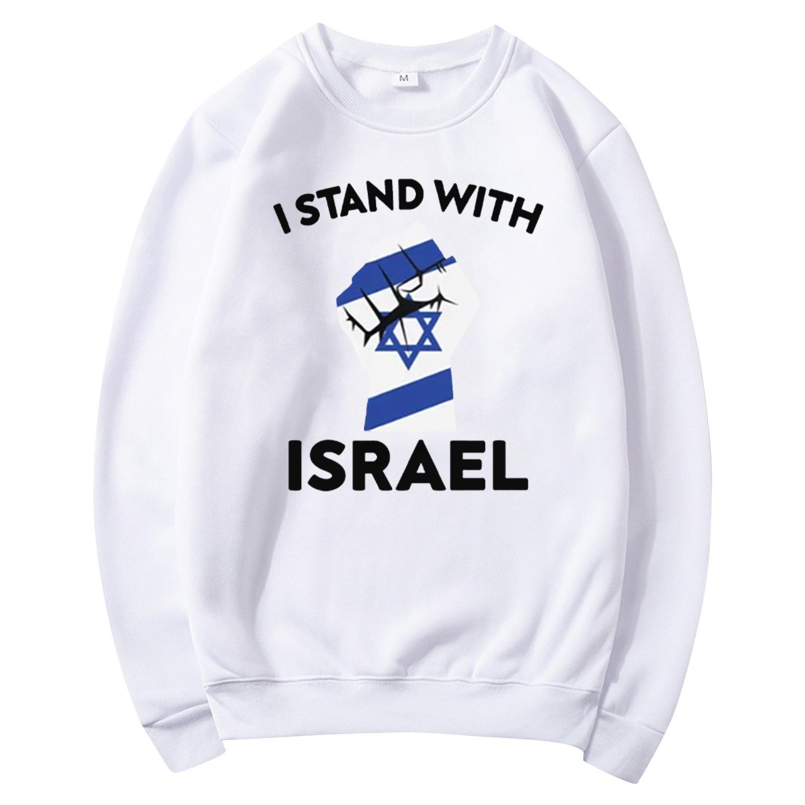 

Женские футболки, свободные, модные и повседневные толстовки с круглым вырезом и длинными рукавами с принтом M белый