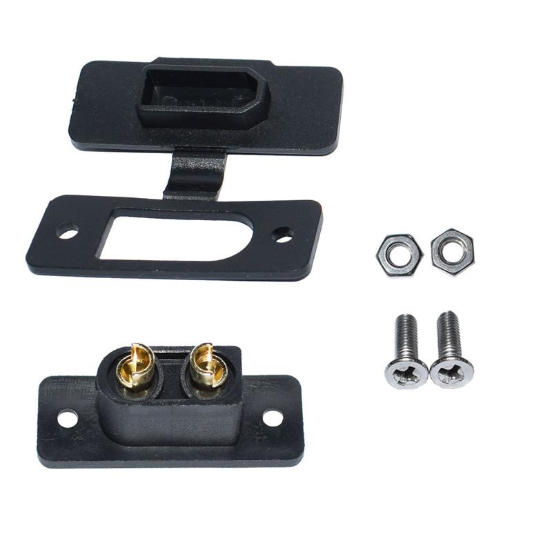 Amass XT90E-M Battery Connector XT90E Male Plug Gold-Plated Connector with PVC Protective Sleeve Dust Cap for RC Aircraft Drone