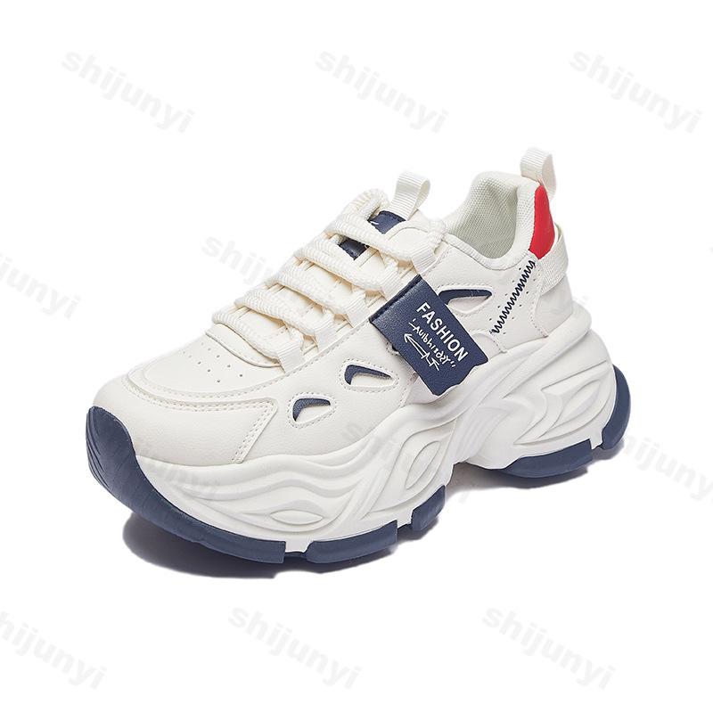 Damenschuhe 2026 Neue Frühling Herbst Plateau Sneaker Rutschfest Höhensteigerung Schnürung Bequem Lässig Vulkanisierte Schuhe