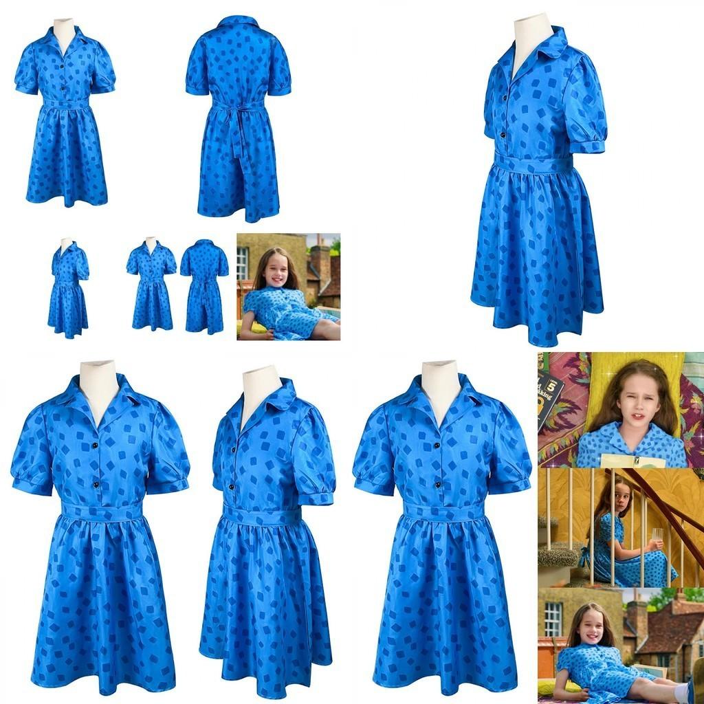 Matilda Cosplay Kostým Šaty Pro Dívky Směs Polyesteru Sladký A Svíží Styl Velikosti Pro Děti I Dospělé