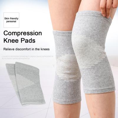 1 pár kompresních kolenních chráničů Měkké Elastické Prodyšné Absorbující pot Šetrné k pokožce Sportovní Fitness Unisex Kolenní ortézy