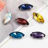 50Pcs/Pack Sew On Glass Crystal Stones Diamond Beads Ornament  DIY Garment Clothes Shoes
