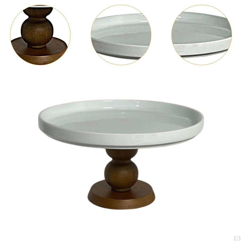 Runde Schmuckschale zum Servieren von Kuchen, Dekorative Obstplatte für Veranstaltungen, Jahrestag, Geburtstag