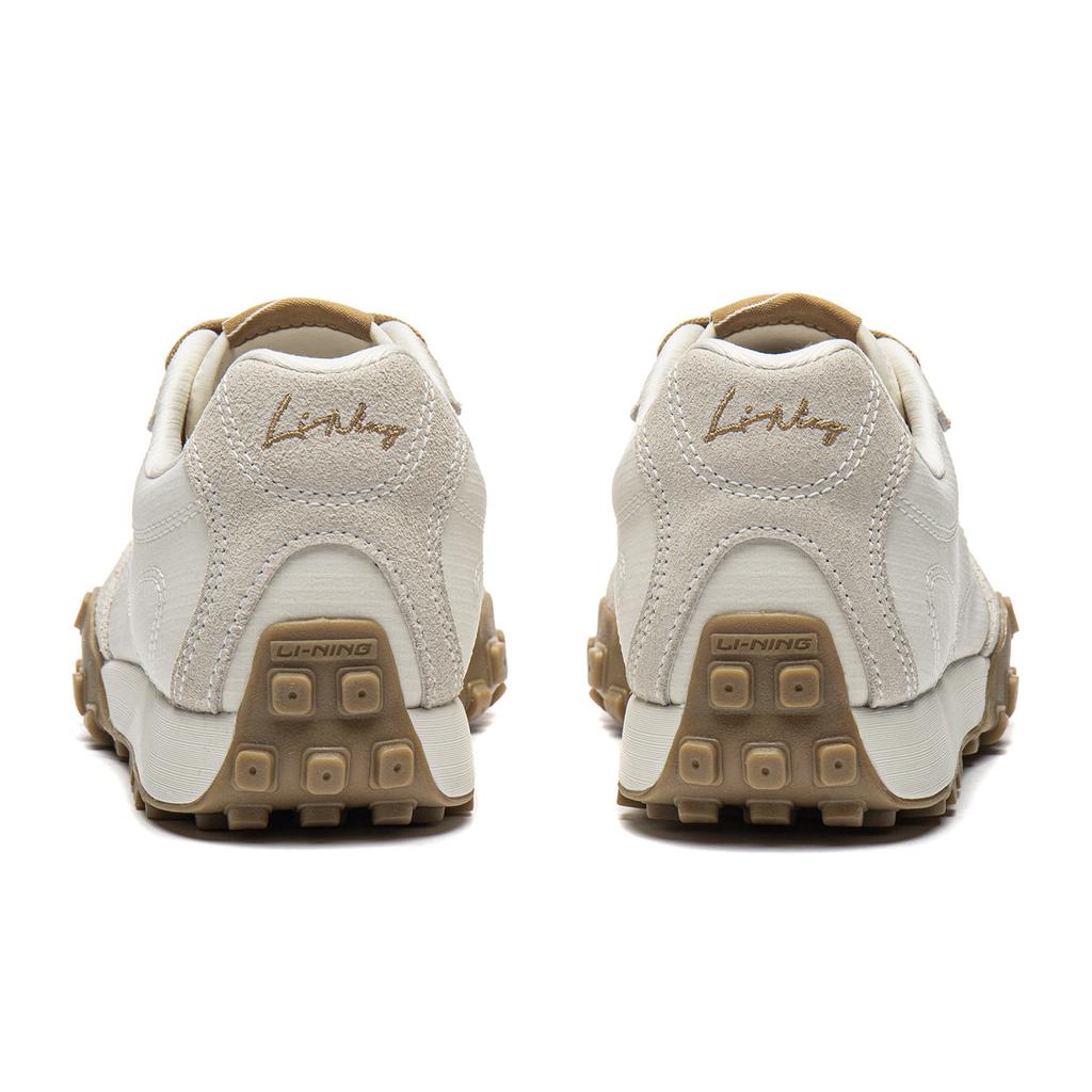Li Ning Jane Bequem Trendig Mode Vielseitig Verschleißfest Rutschfest Niedrig geschnitten Freizeit schuhe Damen sneakers Off-White AGCW312-1