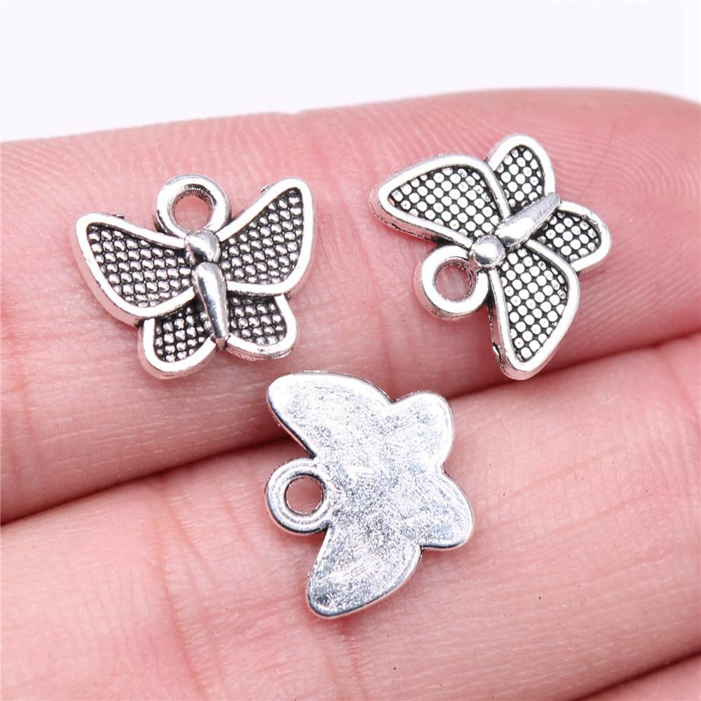 Charms Small Butterfly Pendants Wedding Jewelry Findings ZC114