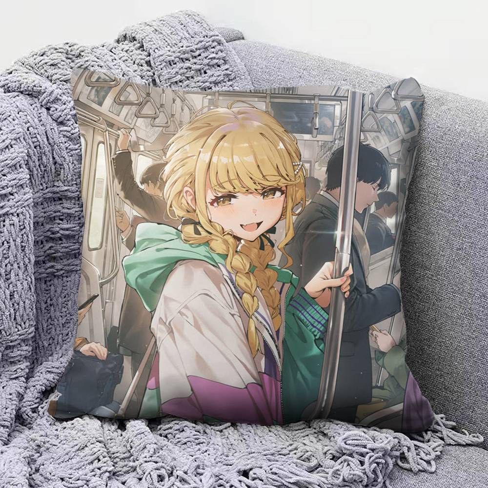 Fujita Kotone Cute Anime GGirl  Pillow Covers Home Sofa Cushion Covers and Aecorative Custom