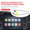 1-3Pcs 12V Car AI Box Wireless CarPlay Ai Box Power Cable  Android Auto Two-Point Line Prevent Restart Stable Power Converter