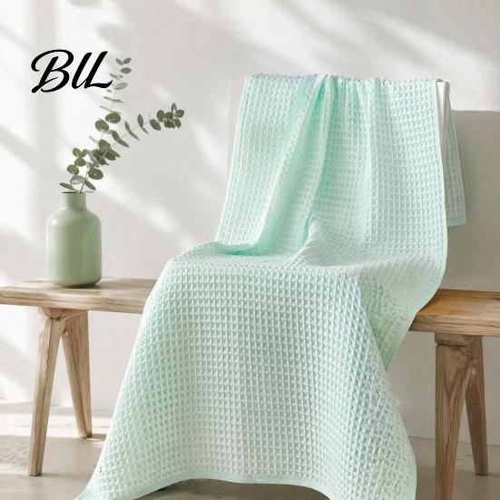 Soft Bath Towel for Family Cotton Waffle Towel, Large Absorbent Quick Dry Shower Hotel Style Towels Adults, Thickened Skin Friendly Bathroom