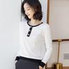 YTM Women's Openwork Pullover Knit Top