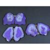 Dyed Slice Druzy Agate Matched Pair Cabochon Loose Gemstone 3Pair Lot 174Cts A-716