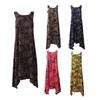 Elegant Womens Summer Sleeveless Holiday Long Boho Kaftan Tank Dress For Beach