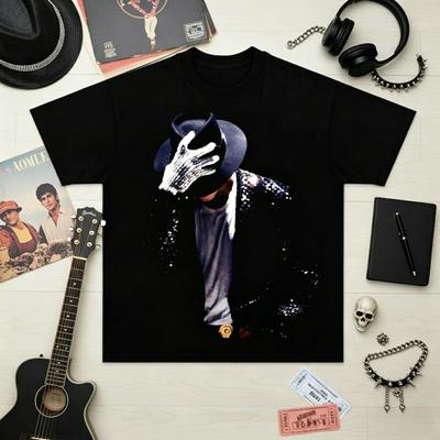2026 Nieuw Michael Jackson T-shirt Vintage 90s Grafisch T-shirt Hip Hop Streetwear T-shirt voor Unisex Dames Fan Cadeau Casual Zomer Top