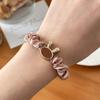Simple Rabbit-shaped Small Intestine Hairband Ponytail Hair Tie High-end High Ponytail Hair String Accessory Elastic Hair Tie Updo