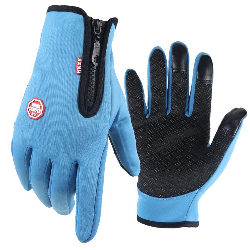 Waterproof Touchscreen Fleece Ski Gloves for Men & Women - Autumn/Winter Cycling Cold-Proof Style